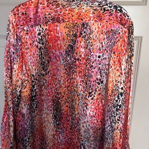 Like New!! 💯 Silk Robert Graham Multicolor Blouse worn twice